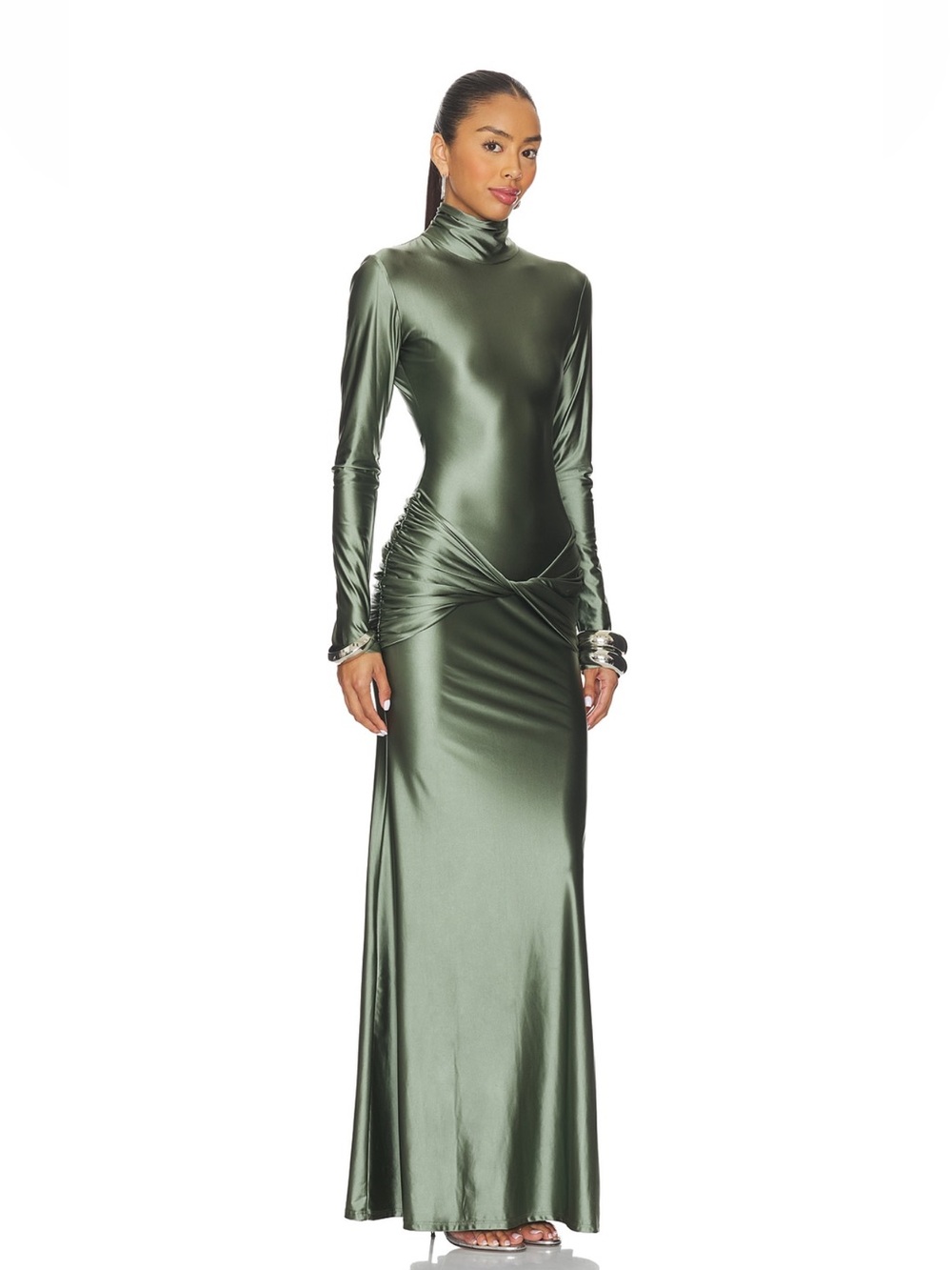 Anastasia Dress in Army - Picture 2 of 8